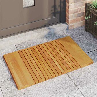 Badmat Effen Bruin 59 x 40 cm Hout 3