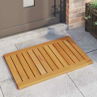 Badmat Effen Bruin 80 x 50 cm Hout 3