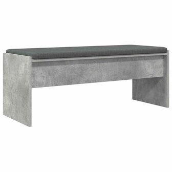 Halbank met kussen Beton Grijs 100 x 38 x 46 cm 2