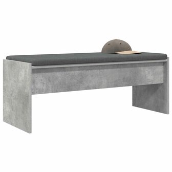 Halbank met kussen Beton Grijs 100 x 38 x 46 cm 3