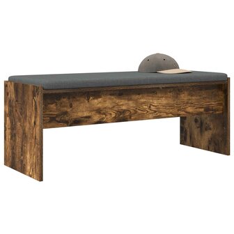 Halbank met kussen Gerookt eiken 100 x 38 x 46 cm 3