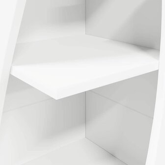 Hoekkast Wit 32x32x140cm Bewerkt hout 8