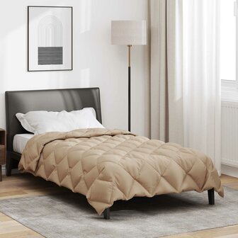 Winter Dekbed Taupe 200 x 135 cm Microfiber 1