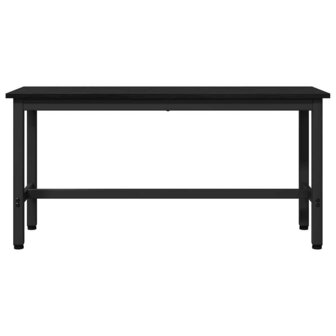 Eetbank Zwart Eiken 100 x 32,5 x 48,5 cm 4