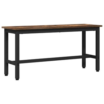 Eetbank Gerookt eiken 100 x 32,5 x 48,5 cm 2