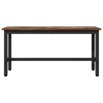 Eetbank 2 pcs Gerookt eiken 100 x 32,5 x 48,5 cm 5