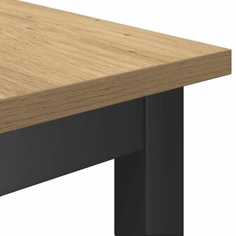 Eetbank 2 pcs Artisan Eiken 100 x 32,5 x 48,5 cm 7