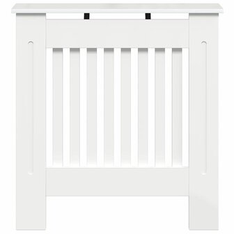 Radiatorafdekking Hoogglans wit 78 x 19 x 81,5 cm Bewerkt hout 4