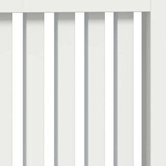 Radiatorafdekking Hoogglans wit 78 x 19 x 81,5 cm Bewerkt hout 7