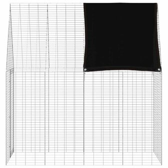 Konijnenkooi Zilver 200 x 100 x 210 cm Gegalvaniseerd staal 8