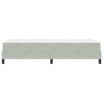 Boxspringbed met matras Lichtgrijs 100 x 200 cm Stof 8