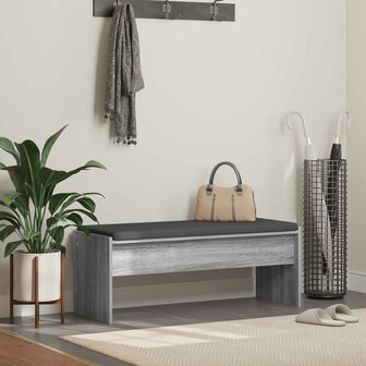 Halbank met kussen Grijs Sonoma 103 x 38 x 40 cm 1