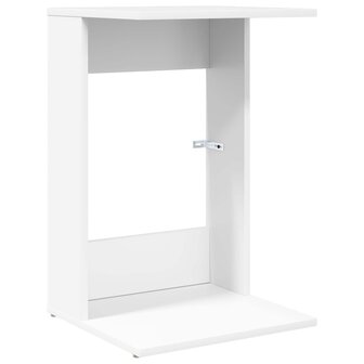 Bijzettafel Wit 40 x 38 x 62,5 cm Bewerkt hout 2