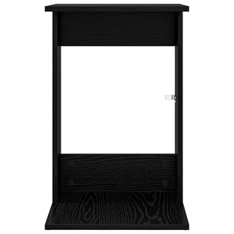 Bijzettafel Zwart Eiken 40 x 38 x 62,5 cm Bewerkt hout 5