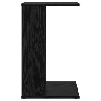 Bijzettafel Zwart Eiken 40 x 38 x 62,5 cm Bewerkt hout 6