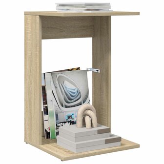 Bijzettafel Sonoma Eiken 40 x 38 x 62,5 cm Bewerkt hout 3