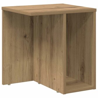 Bijzettafel Artisan Eiken 37 x 32 x 40 cm Bewerkt hout 2
