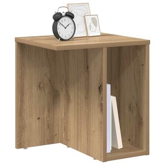Bijzettafel Artisan Eiken 37 x 32 x 40 cm Bewerkt hout 3