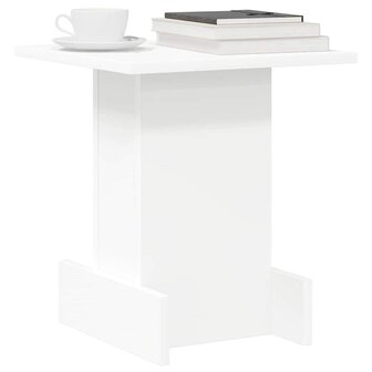 Bijzettafel Wit 35,5 x 35 x 40 cm Bewerkt hout 3