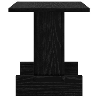 Bijzettafel Zwart Eiken 35,5 x 35 x 40 cm Bewerkt hout 6