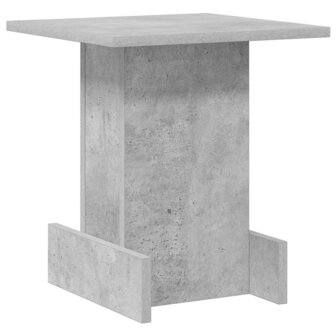Bijzettafel Beton Grijs 35,5 x 35 x 40 cm Bewerkt hout 2