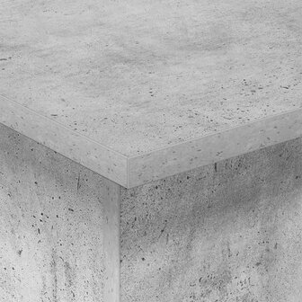 Bijzettafel Beton Grijs 35,5 x 35 x 40 cm Bewerkt hout 8