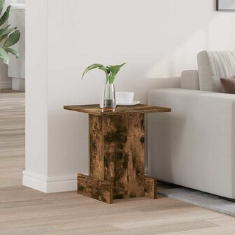 Bijzettafel Gerookt eiken 35,5 x 35 x 40 cm Bewerkt hout 1