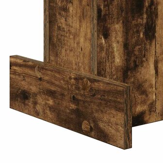 Bijzettafel Gerookt eiken 35,5 x 35 x 40 cm Bewerkt hout 9
