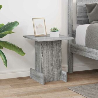 Bijzettafel Grijs Sonoma 35,5 x 35 x 40 cm Bewerkt hout 4