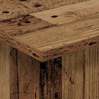 Bijzettafel Oudhout 35,5 x 35 x 40 cm Bewerkt hout 8