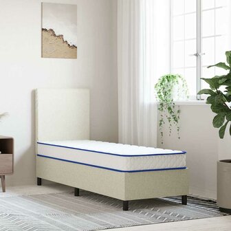 Traagschuimmatras 70x200x17 cm Zacht wit 1