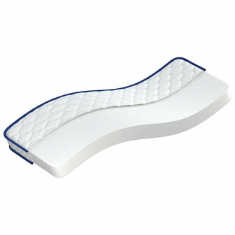 Traagschuimmatras 70x200x17 cm Zacht wit 2