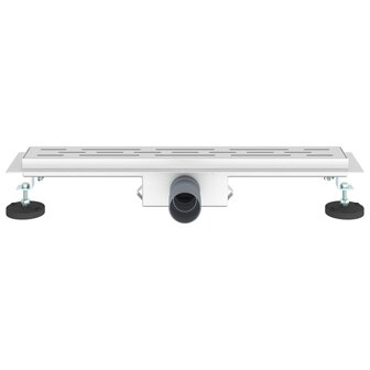Doucheafvoer met Lijndesign Zilver 50 cm Roestvrij staal 304 4