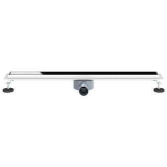 Doucheafvoer Glasdeksel met 360&deg; Sifon Zwart 80 cm 4
