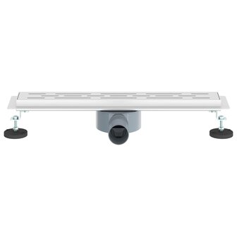 Doucheafvoer Glasdeksel met 360&deg; Sifon Zilver 50 cm 4
