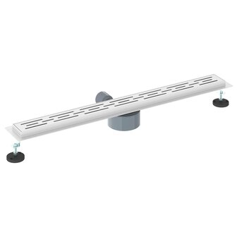 Doucheafvoer Glasdeksel met 360&deg; Sifon Zilver 80 cm 6