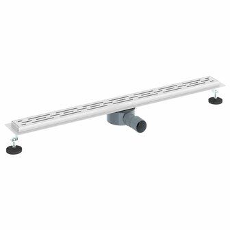 Doucheafvoer Glasdeksel met 360&deg; Sifon Zilver 90 cm 2