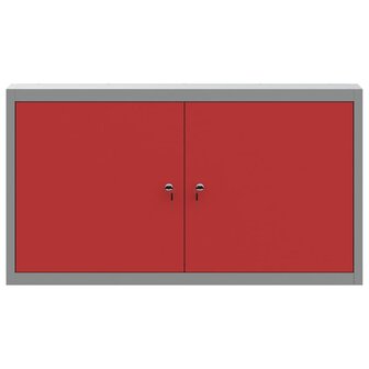 Gereedschapskast met plank Rood en Grijs 50 x 20 x 55 cm 7