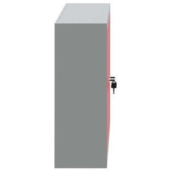 Gereedschapskast met plank Rood en Grijs 50 x 20 x 55 cm 8