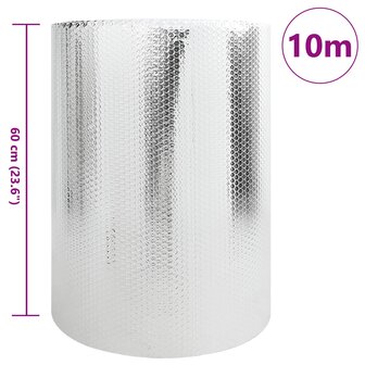 Radiatorfolie Zilver 10 x 0,6 m Polyetheen 2