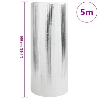 Radiatorfolie Zilver 5 x 1 m Polyetheen 3
