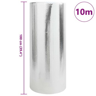 Radiatorfolie Zilver 10 x 1 m Polyetheen 3