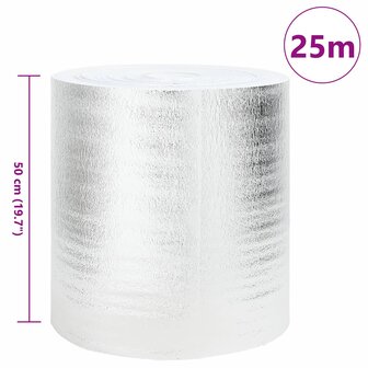Radiatorfolie Zilver 25 x 0,5 m Polyetheen 2