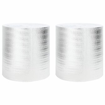 Radiatorfolie 2 pcs Zilver 25 x 0,5 m Polyetheen 1