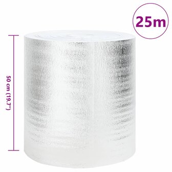 Radiatorfolie 2 pcs Zilver 25 x 0,5 m Polyetheen 4