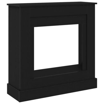 Haardombouw 90x30x90 cm spaanplaat zwart eikenkleurig 2