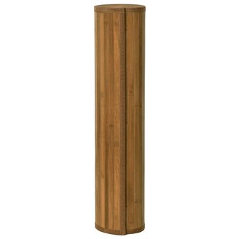 Vloerkleed rechthoekig 80x200 cm bamboe bruin 3