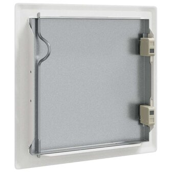 Toegangs paneel 2 pcs Wit 23 x 23 x 3 cm Staal 7