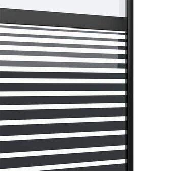 Glazen deur Gestreept Zwart 90 x 2 x 205 cm Aluminium 5