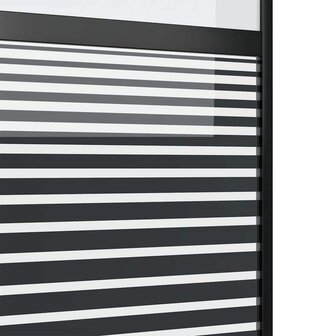 Glazen deur Gestreept Zwart 90 x 2 x 205 cm Aluminium 5